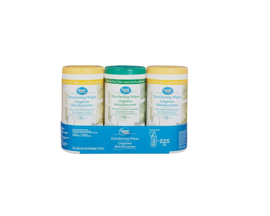 Great Value assortiment de lingettes désinfectantes