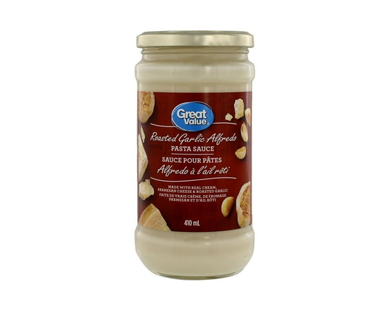 Great Value Roasted Garlic Alfredo Pasta Sauce - 410 mL