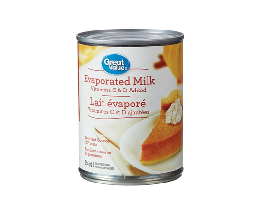 Great Value Vitamins C & D Added Evaporated Milk - 354 mL