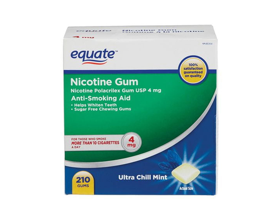 Equate Nicotine Gum Ultra Chill Mint 4mg 210ct