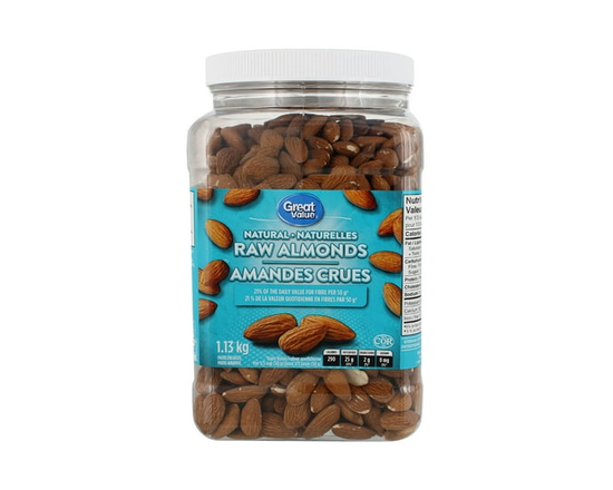 Great Value Natural Raw Almonds 1.13 KG - 1.13 KG