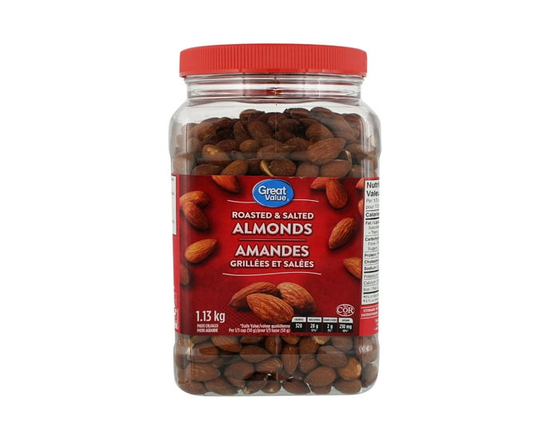 Great Value Roasted & Salted Almonds 1.13kg - 1.13 kg