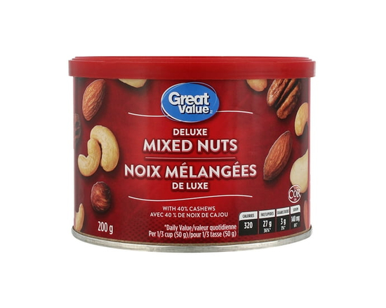 Great Value Deluxe Mixed Nuts 40% Cashews 200g - 200 g