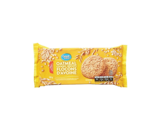 Great Value Oatmeal Cookies - 320 g
