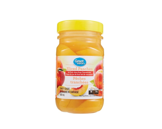 Great Value Sliced Peaches in Juice - 540 mL