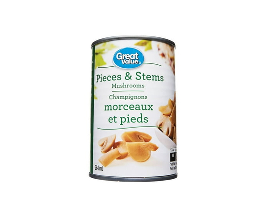 Great Value Pieces and Stems Mushrooms - 284 mL