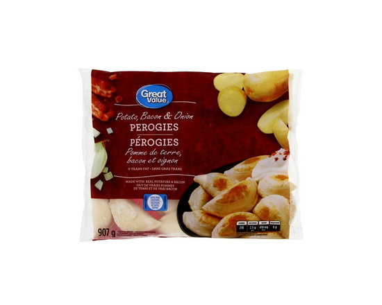 Great Value Potato, Bacon & Onion Perogies - 907 g