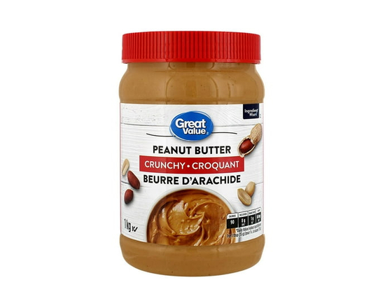 Great Value Crunchy Peanut Butter - 1 kg