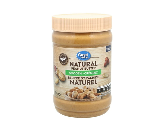Great Value Smooth Natural Peanut Butter - 16 oz