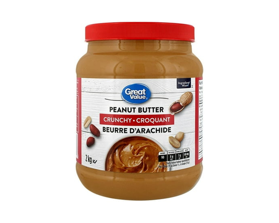 Great Value Crunchy Peanut Butter - 2 kg