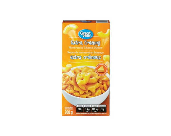 Great Value Extra Creamy Macaroni and Cheese Dinner - 200 g