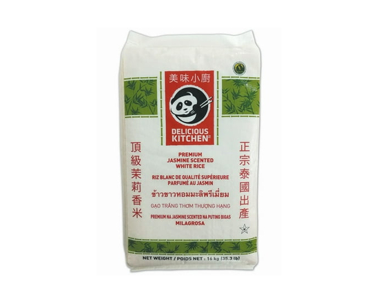 Delicious Kitchen Premium Jasmine Scented White Rice 16kg - 16 kg