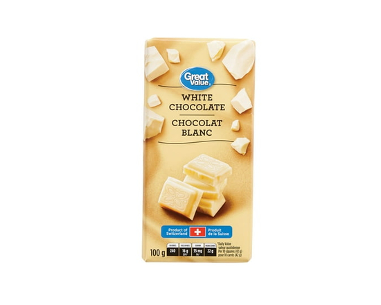 Great Value White Chocolate - 100 g