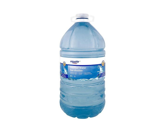 Eau distillée Equate, 4 L (bouteille)