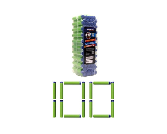 Adventure Force 100-Dart Refill - Works with All Adventure Force Blasters and Most Major Brand Blasters
