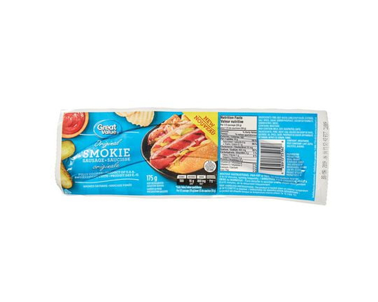 Saucisses fumées Original de Great Value