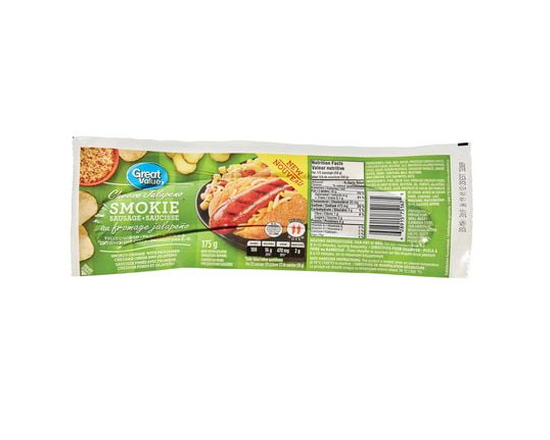 Great Value Cheese Jalapeno Smokie Sausage