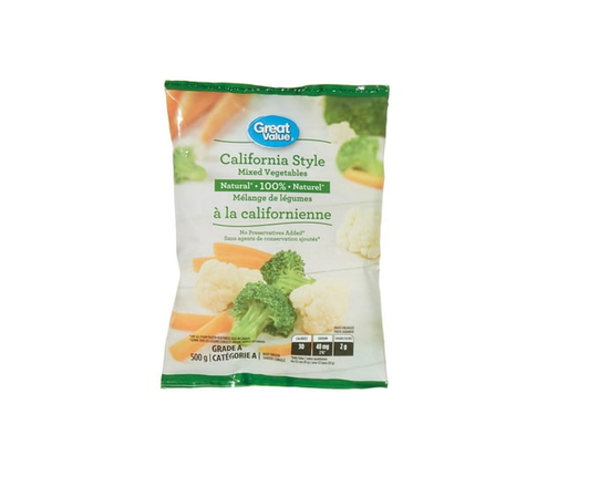 Great Value Frozen California Style Mixed Vegetables - 500 g
