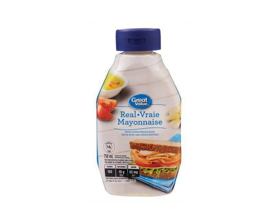 Great Value Real Mayonnaise - 750 mL