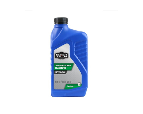 Huile moteur conventionnelle Super Tech 10W40 - 946ml.