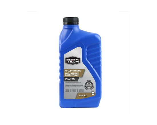 Huile moteur Super Tech 100% synthétique 5W20 - 946ml.