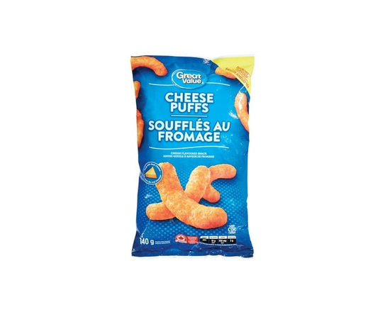 Great Value Cheese Puffs - 140 g
