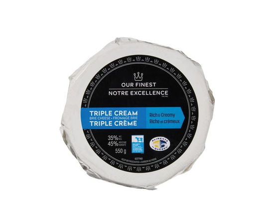 Fromage brie triple crème Notre Excellence à 35 % M.G.