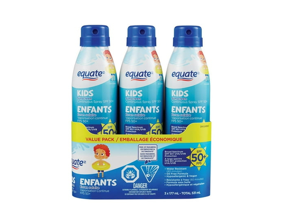 Equate Sport SPF 30 Continuous Spray Sunscreen - 177ml