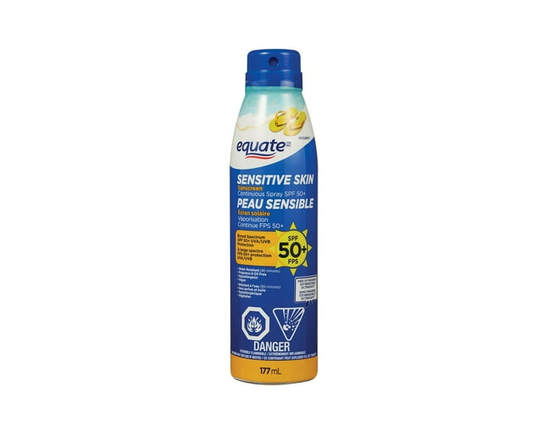 Equate Sensitive Skin SPF 50+ Continuous Spray Sunscreen - 177ml