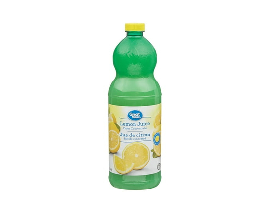 Jus de citron Great Value fait de concentré - 946 ml
