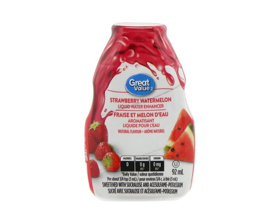 Great Value Strawberry Watermelon Value Size Liquid Water Enhancer 92ML - 92 mL
