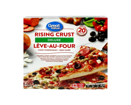 Great Value Rising Crust Deluxe Pizza - 1 Pizza (703g)