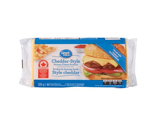 Great Value Cheddar-Style Process Cheese Product