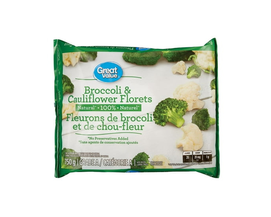 Great Value Frozen Broccoli and Cauliflower Florets