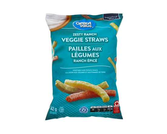 Great Value Zesty Ranch Veggie Straws