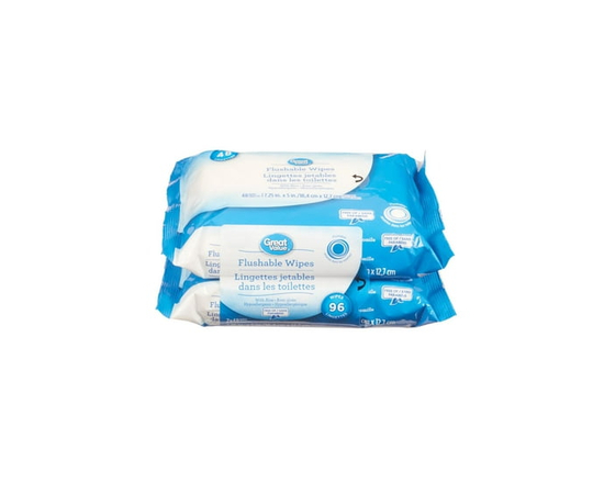 Great Value Flushable Wipes