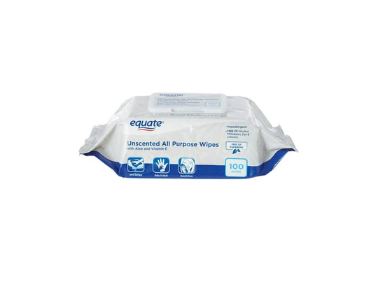 Lingettes tout usage non parfumees - 6.5 x 3.15 in