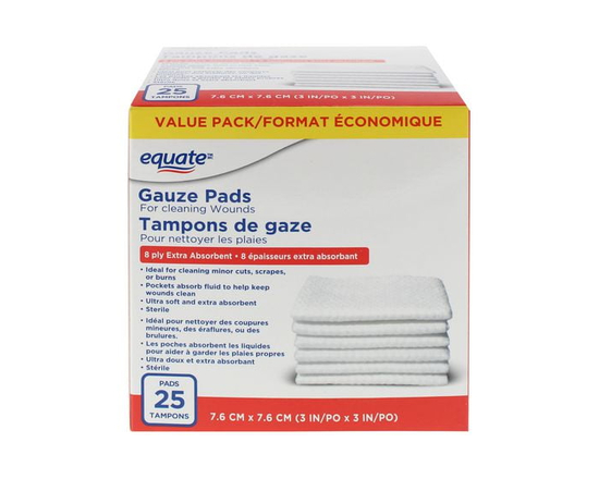 Equate Gauze Pads, 3" x 3" - 3 in x 3 in