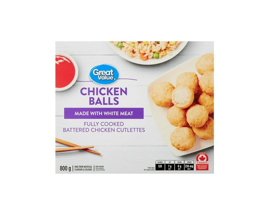 Great Value Frozen Chicken Balls - 800 g