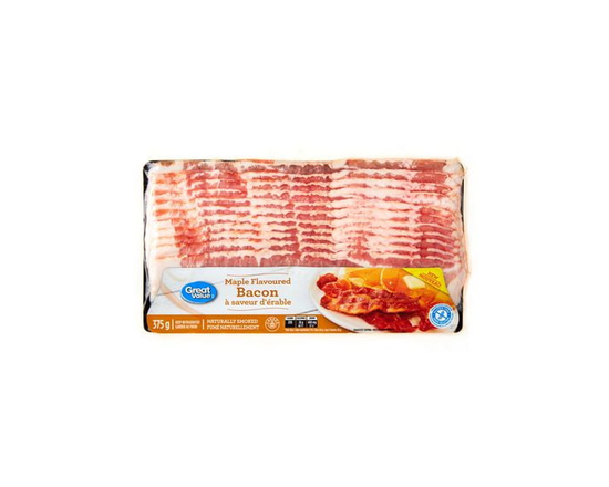 Great Value Maple Flavoured Bacon