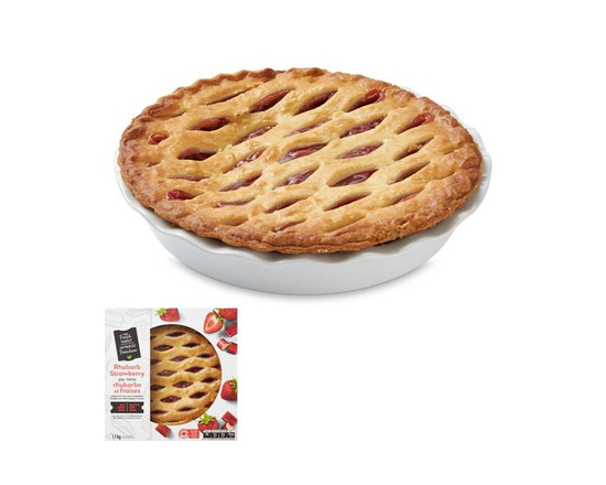 Your Fresh Market Baked 10" Rhubarb and Strawberry Pie