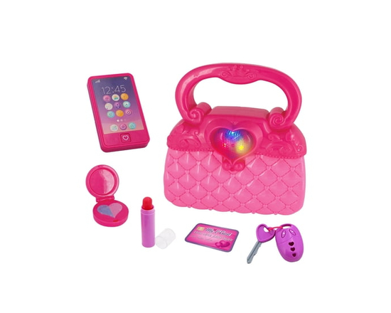 Kid Connection My First Purse with Light 6 Piece Pretend Playset for Ages 3+