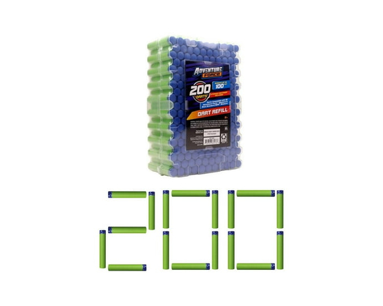 Adventure Force 200-Dart Refill - Works with All Adventure Force Blasters and Most Major Brand Blasters, Shoot up to 100 feet