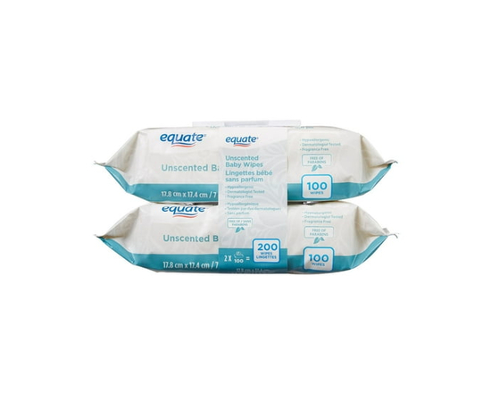 Equate Unscented Baby Wipes