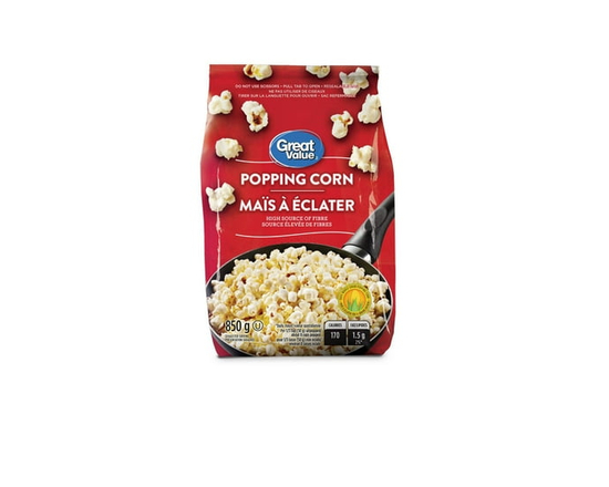 Great Value Popping Corn - 850 g
