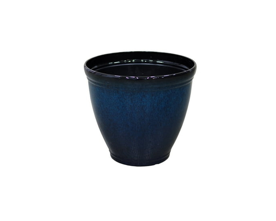 Mainstays 9 inch Gradient Blue Round Recycled Resin Planter - M