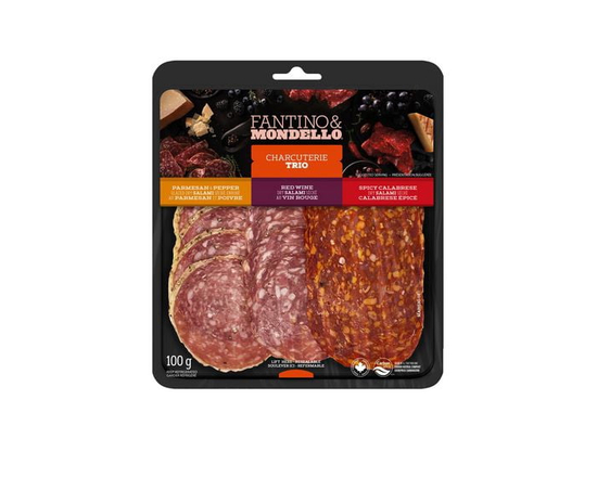 Fantino & Mondello Sliced Salami Charcuterie Meat Trio