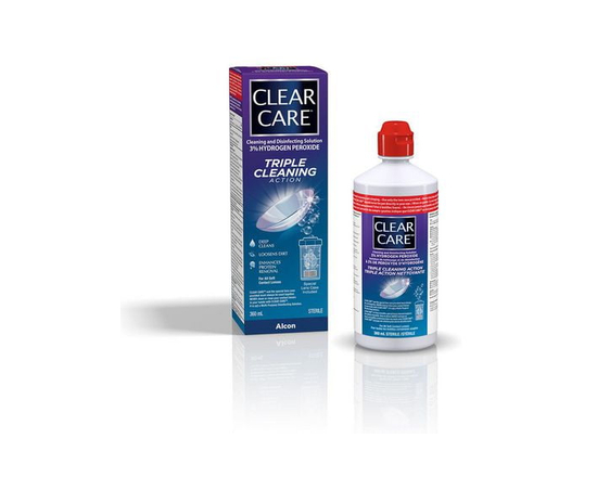 CLEAR CARE® Contact Lens Solution, Cleaning & Disinfecting Solution With Hydrogen Peroxide
