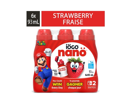 iÖGO nanö Drinkable Strawberry Yogurt 1% - 93ML