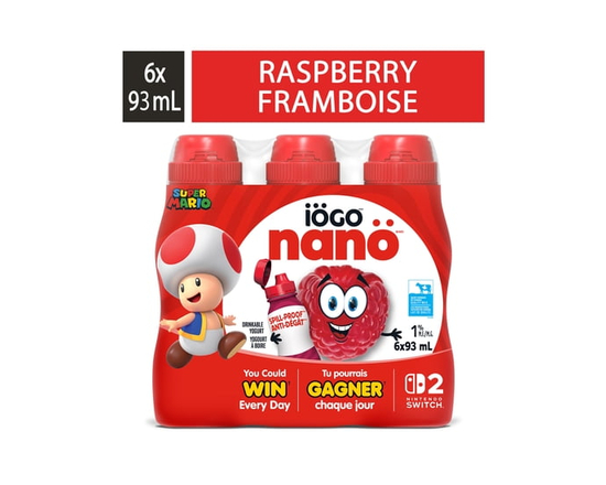 iÖGO nanö Drinkable Raspberry Yogurt 1% - 93ML